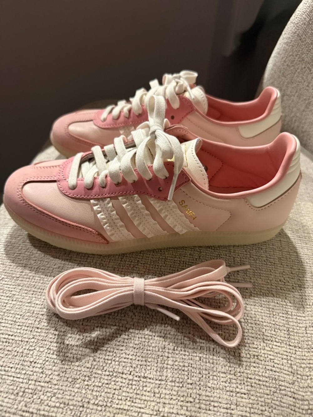 Like New adidas Samba OG Pink Ruffle - Picture 15 of 16
